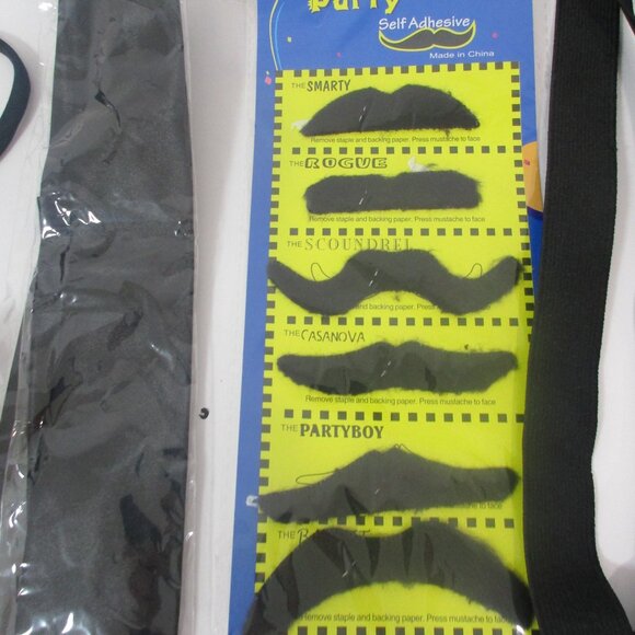 Vintage Manhattan Mens Gatsby Costume Accessories Set‎ Fedora Hat Suspenders - Picture 3 of 5